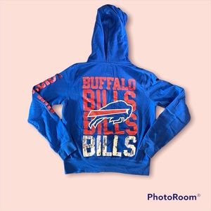 Victoria’s Secret PINK Sequin Buffalo Bills Zip Up Hoodie NFL Collection Size L